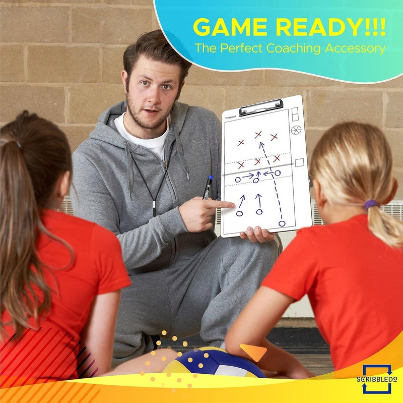 Scribbledo Volleyball Dry Erase Board for Coaches 15x9 Inch Volleyball Rotation Wheel Whiteboard Coaching Supplies Equipment Volleyball Accessories The Perfect Coach Gift - Image 4